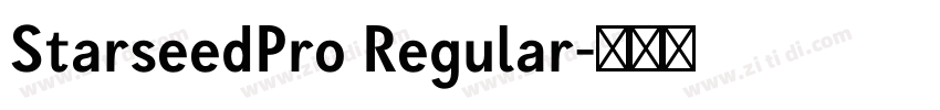 StarseedPro Regular字体转换